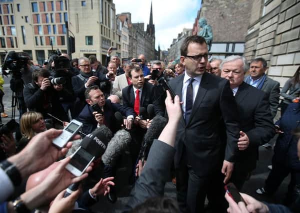 Coulson leaves the High Court in Edinburgh last Wednesday. Picture: PA
