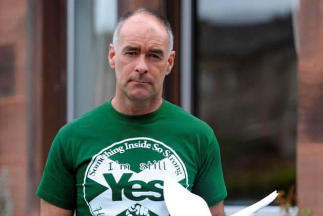 Politician Tommy Sheridan at home in Glasgow, Scotland. Picture: Hemedia
