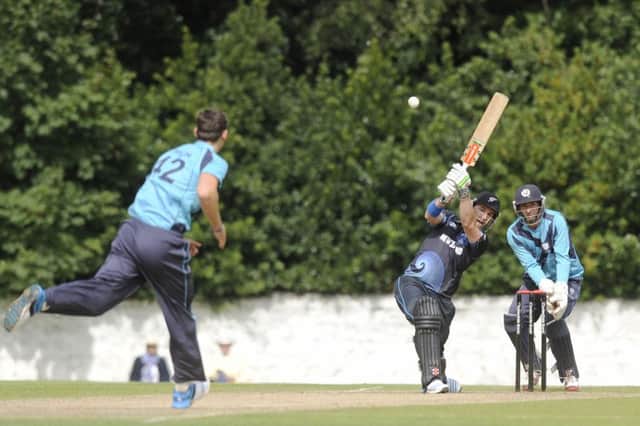 The Scotland cricket team in action in Edinburgh in 2014. Picture: Greg Macvean