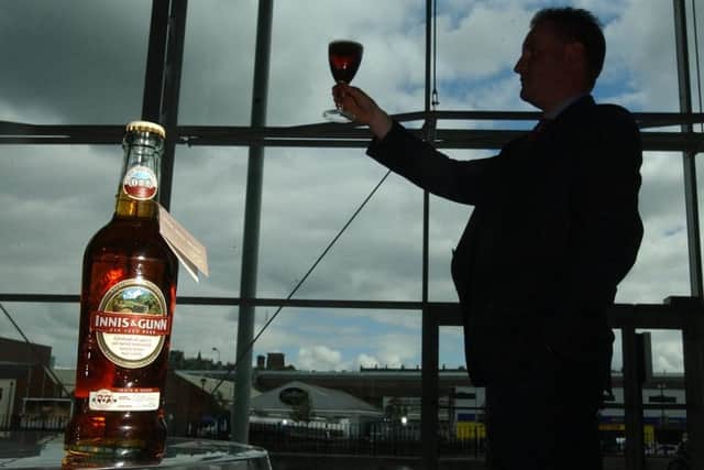 Innis & Gunns managing director, Dougal Sharp, toasts his firms  success. Photograph: Rob McDougall