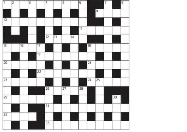 Compact crossword, The Scotsman, 06/06/2015