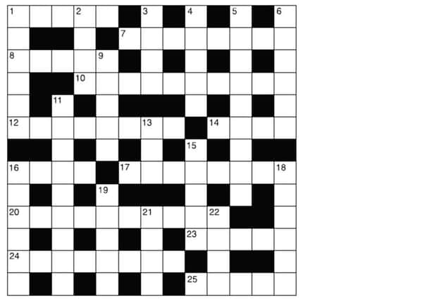 Compact crossword, The Scotsman, 06/06/2015