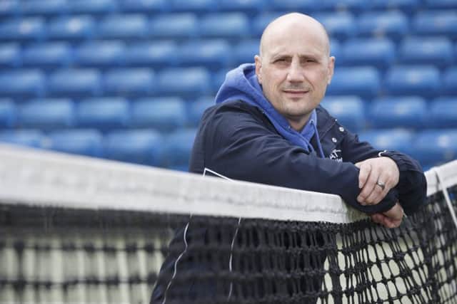 Nino in Glasgow at the Rally for Bally in Glasgows West End yesterday. Picture: Robert Perry