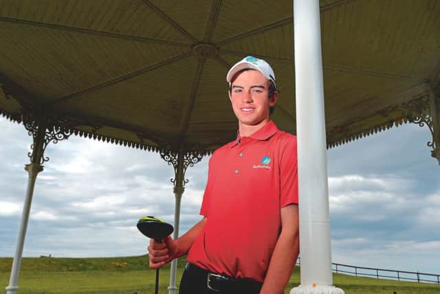 A bandstand view: Ryan Ruffels is getting to know St Andrews and the young Australian has shown he is happy to learn new tricks to add to his already considerable talents. Photograph: Neil Hanna