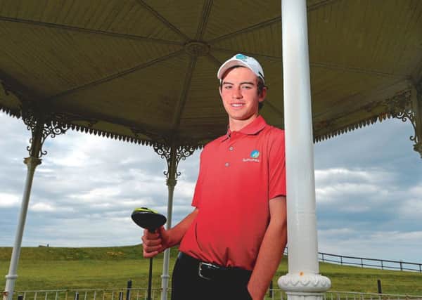 A bandstand view: Ryan Ruffels is getting to know St Andrews and the young Australian has shown he is happy to learn new tricks to add to his already considerable talents. Photograph: Neil Hanna
