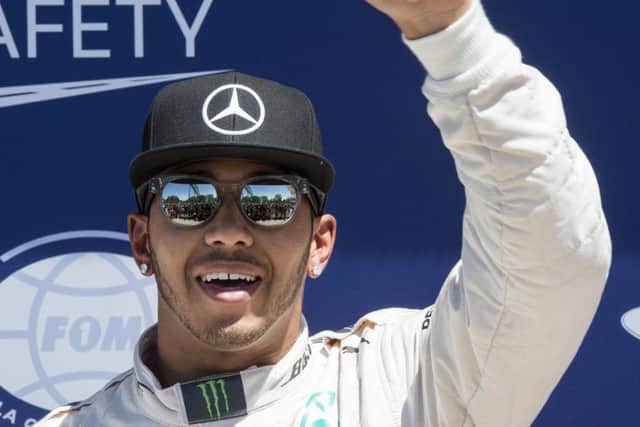 Lewis Hamilton: Took 44th pole position. Picture: AP