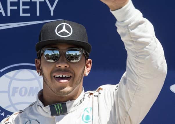 Lewis Hamilton: Took 44th pole position. Picture: AP