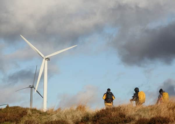 Pledge to end development of wind farms puts the economy at risk and renewables sector on hold. Picture: Getty Images