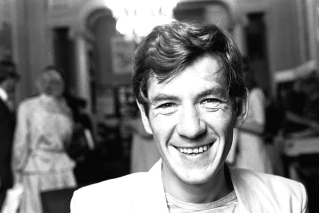 Sir Ian McKellen at a press conference during Edinburgh Festival in 1980. Picture: Contributed
