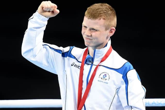 Flynn winning his Commonwealth Games gold. Picture: Lisa Ferguson