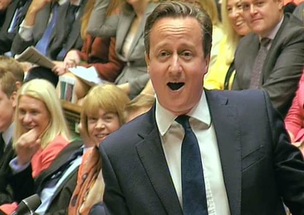 Prime Minister David Cameron speaks during Prime Minister's Questions in the House of Commons, London. Picture: PA