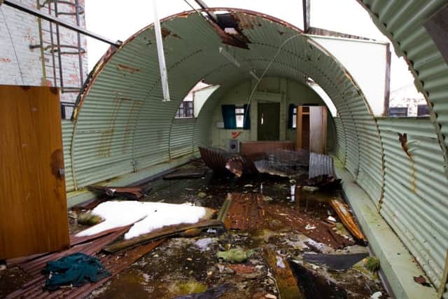 Inside a Nissen hut at Cultybraggan, the former POW camp near Comrie, Perthshire. Picture: Hemedia