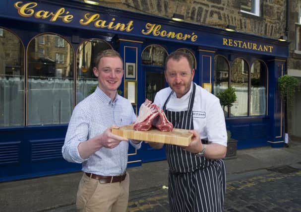 Hebridean Food Company's Douglas Stewart with chef Neil Forbes