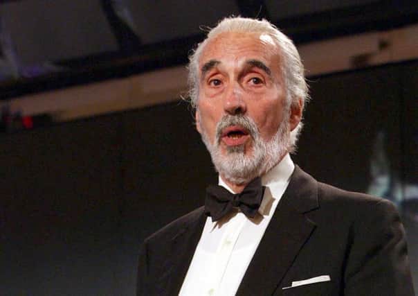 Veteran actor Sir Christopher Lee has died at the age of 93. Picture: PA
