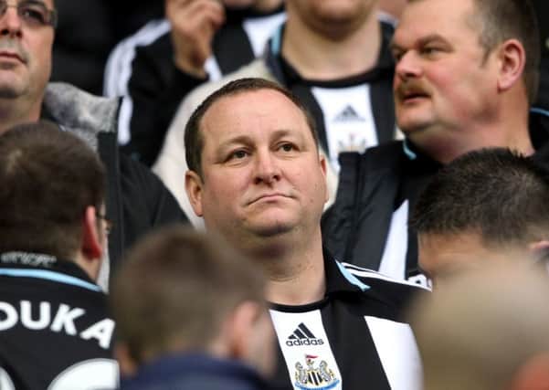 Newcastle United and Rangers shareholder owner Mike Ashley. Picture: AP