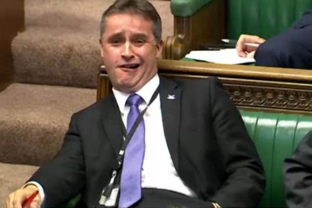 Angus MacNeil roars in the House of Commons. Picture: Contributed