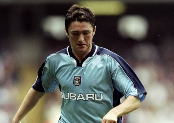 Gordon Strachan signed the young Keane for £6 million when he was manager of Coventry. Picture: Allsport