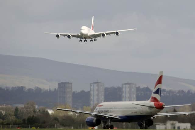 Glasgow Airport enjoyed its busiest May in seven years. Picture: John Devlin