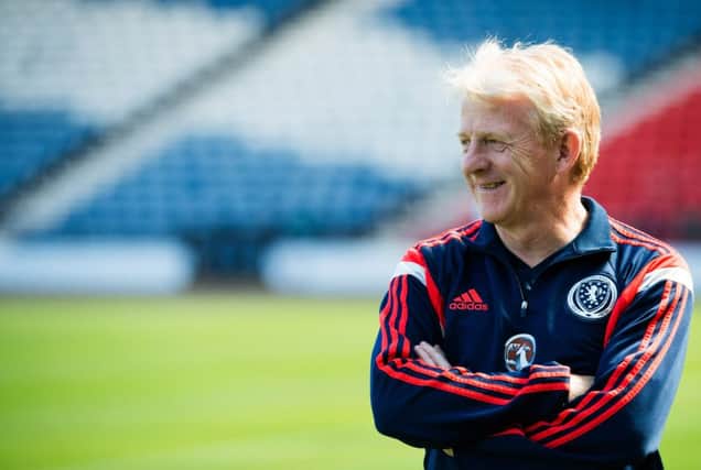 Gordon Strachan is all smiles at training. Picture: SNS