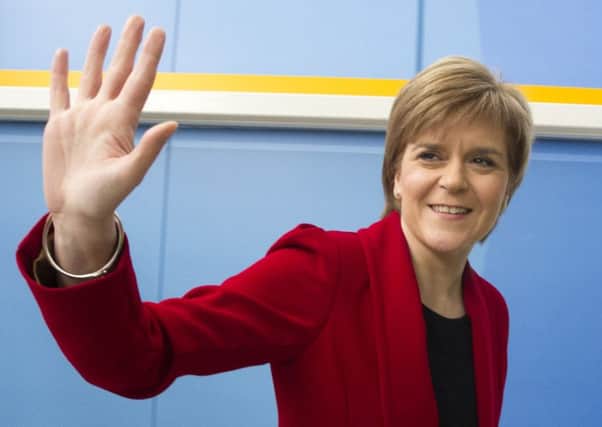 Starting with an appearance on The Daily Show, Ms Sturgeon had a strong week. Picture: Jane Barlow