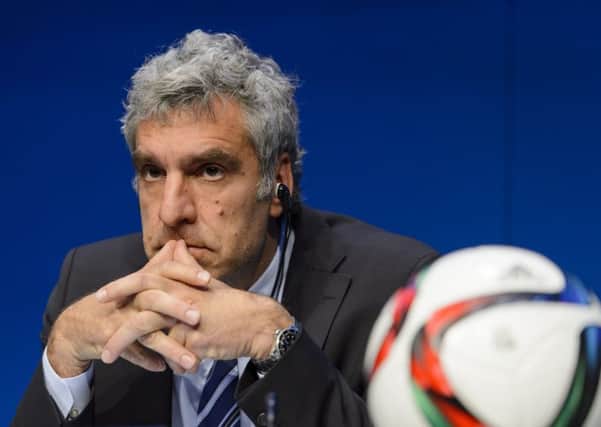 Fifa communications chief Walter De Gregorio has been sacked over comments made during a Swiss TV appearance. Picture: AP