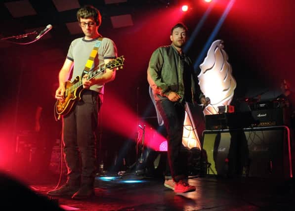 Graham Coxon and Damon Albarn in a set which showcased all the bands strengths. Picture: Lisa Ferguson
