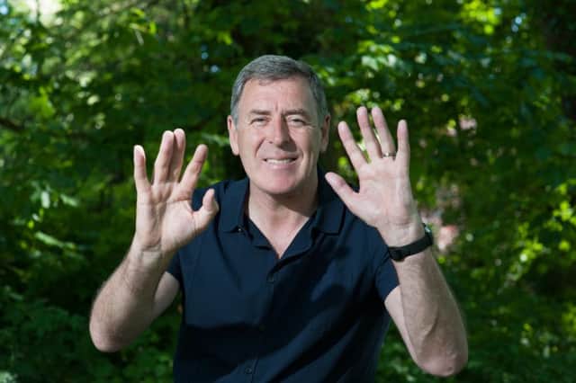 Pat Bonner shows off the hands that made his famous penalty save at Italia 90. Picture: John Devlin