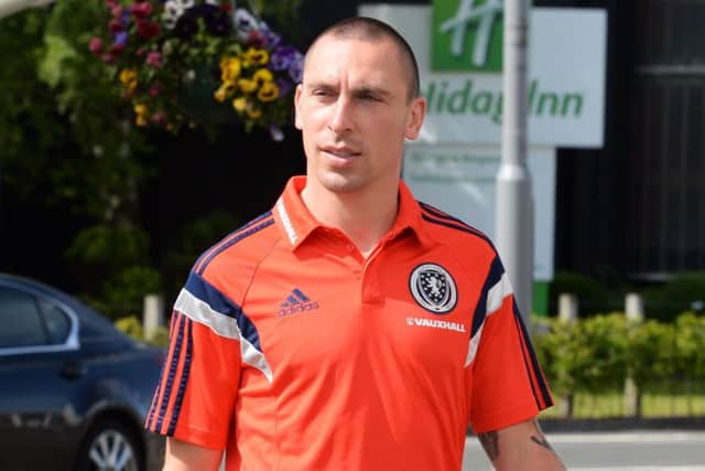 Scott Brown looks relaxed at Glasgow Airport yesterday before making the short trip to Dublin. Picture: SNS