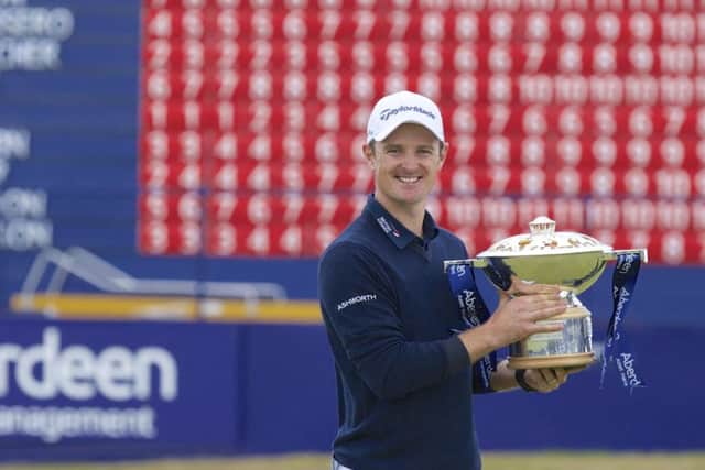 Justin Rose claimed the Scottish Open title at Royal Aberdeen last year. Picture: Getty