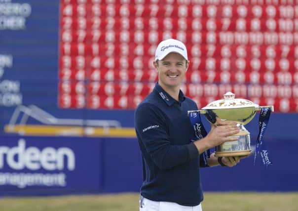 Justin Rose claimed the Scottish Open title at Royal Aberdeen last year. Picture: Getty