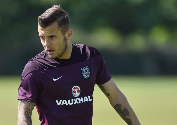 Jack Wilshere is set to line up for England in their European Championship qualifier in Slovenia tomorrow. Picture: AFP/Getty