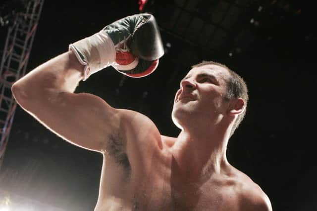 Retired boxer Joe Calzaghe was a guest speaker in Glasgow last night. Picture: AP