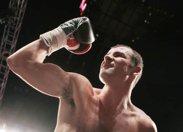 Retired boxer Joe Calzaghe was a guest speaker in Glasgow last night. Picture: AP