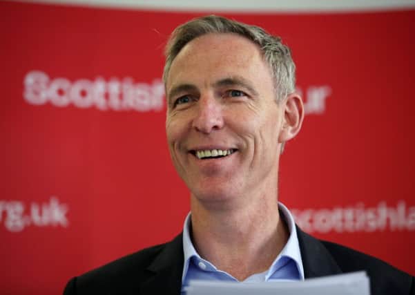 Jim Murphy speaks at the Scottish Labour Headquarters in Glasgow, as he stands down as Scottish Labour leader. Picture: PA