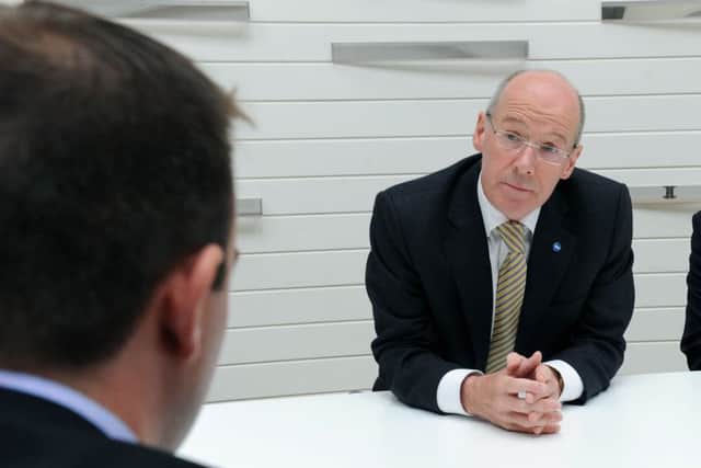 Finance Secretary John Swinney will be in Edinburgh tomorrow to respond to the latest labour market statistics.  Mr Swinney will meet staff at Lyles-Sutherland, an SME based in the Creative Exchange. Picture: Lisa Ferguson