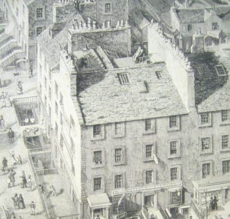 Details from a steel engraving entitled North View of Edinburgh from the Upper Gallery of the Scott Monument. Picture: NMS