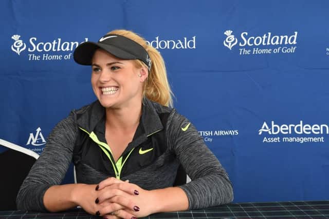 Carly Booths form plunged due to personal problems, but  the 22 year old is now enjoying her golf again