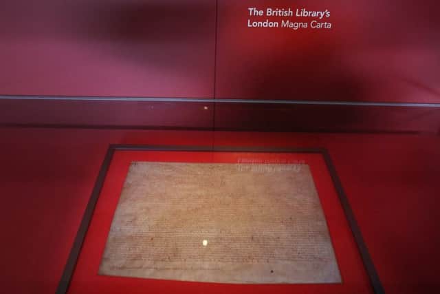One of the copies of the Magna Carta. Picture: Getty