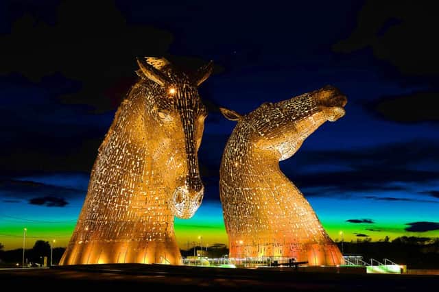 The Kelpies have attracted more than one million visitors in their first year. Picture: Michael Gillen