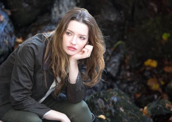 Talulah Riley on location filming Scottish Mussel. Picture: Contributed