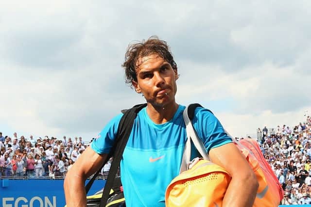 Rafael Nadal: Reined in. Picture: Getty