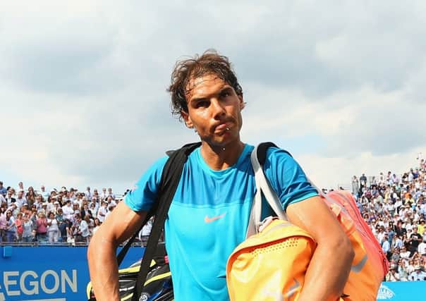 Rafael Nadal: Reined in. Picture: Getty