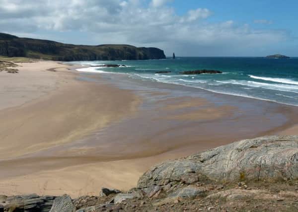 Sutherland's Sandwood Bay has been named in the Lonely Planet's top 10 European beaches. Picture: Contributed