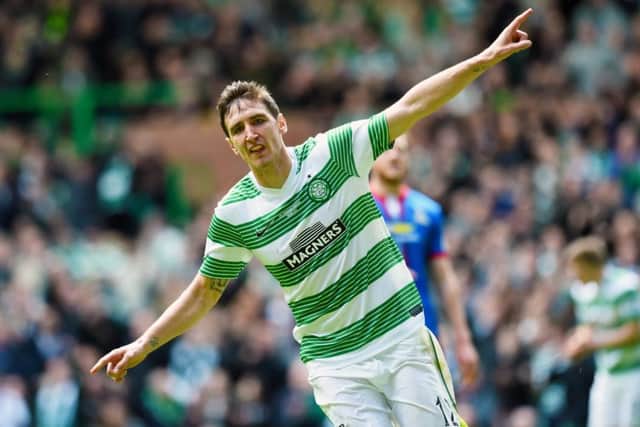 Stefan Scepovic started just eight games for Celtic last season. He scored six goals. Picture: Craig Williamson/SNS