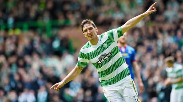 Stefan Scepovic started just eight games for Celtic last season. He scored six goals. Picture: Craig Williamson/SNS