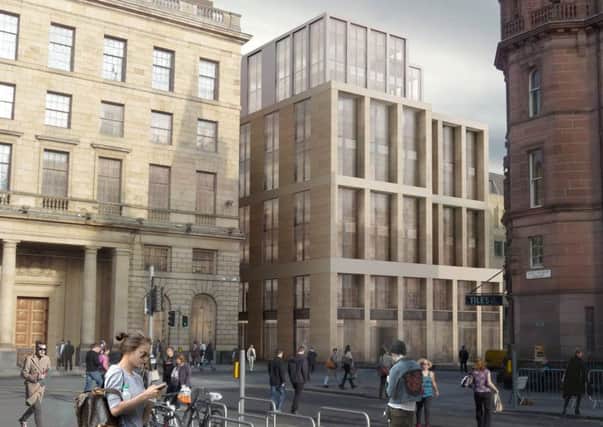 An artists impression of the redevelopment at The Registers off St Andrew Square in Edinburgh