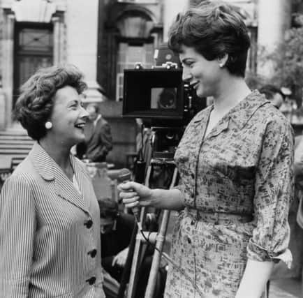 In 1960 Nan Winton  right, with Barbara Castle in 1961  became the first woman to read the national news on BBC TV. Picture: Getty Images