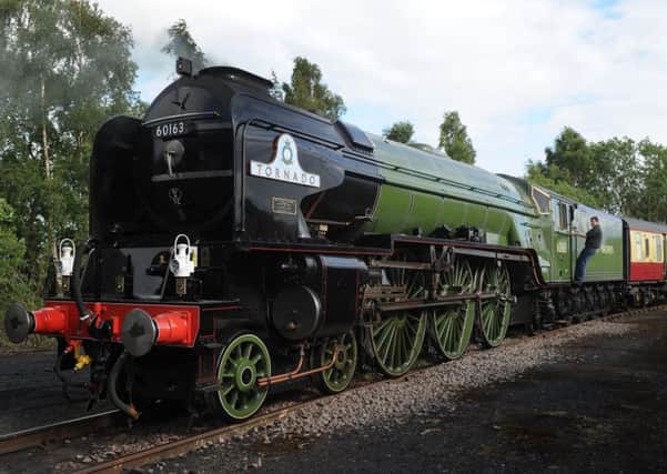 Tornado, a new steam train based on the classic A1 Pacific locomotives, will haul the ScotRail services which launch today. Picture: Neil Hanna