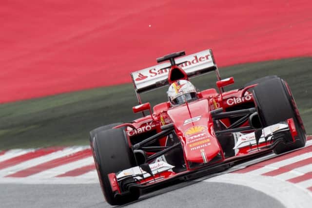 Ferraris Sebastian Vettel topped the timesheet in second practice at the Red Bull ring.  Picture: AFP/Getty