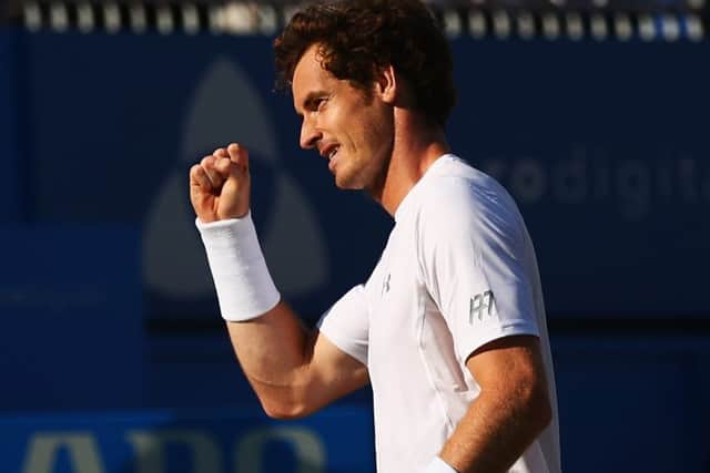Andy Murray battled past Gilles Muller at Queen's Club. Picture: Getty